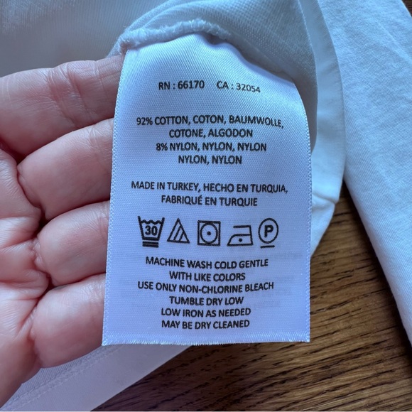 ⭐️ Small Maeve by Anthropologie White Faux Wrap Top - Picture 7 of 7